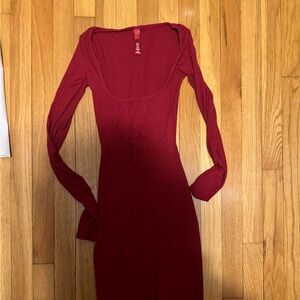 Skims ribbed maxi dress